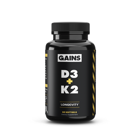 Vitamin D3+K2 Gains in Bulk Vitamin D3+K2 Gains in Bulk