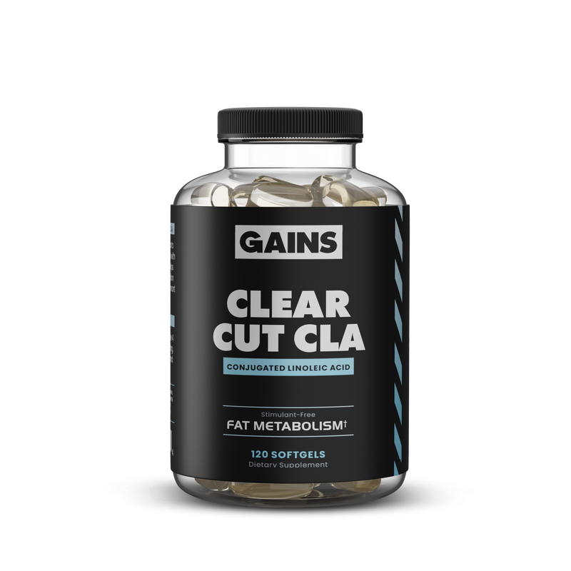 Clear Cut CLA | Gains In Bulk - Bodybuilder Supplements to Build Muscle, Burn Fat Gains in Bulk Clear Cut CLA | Gains In Bulk - Bodybuilder Supplements to Build Muscle, Burn Fat Gains in Bulk