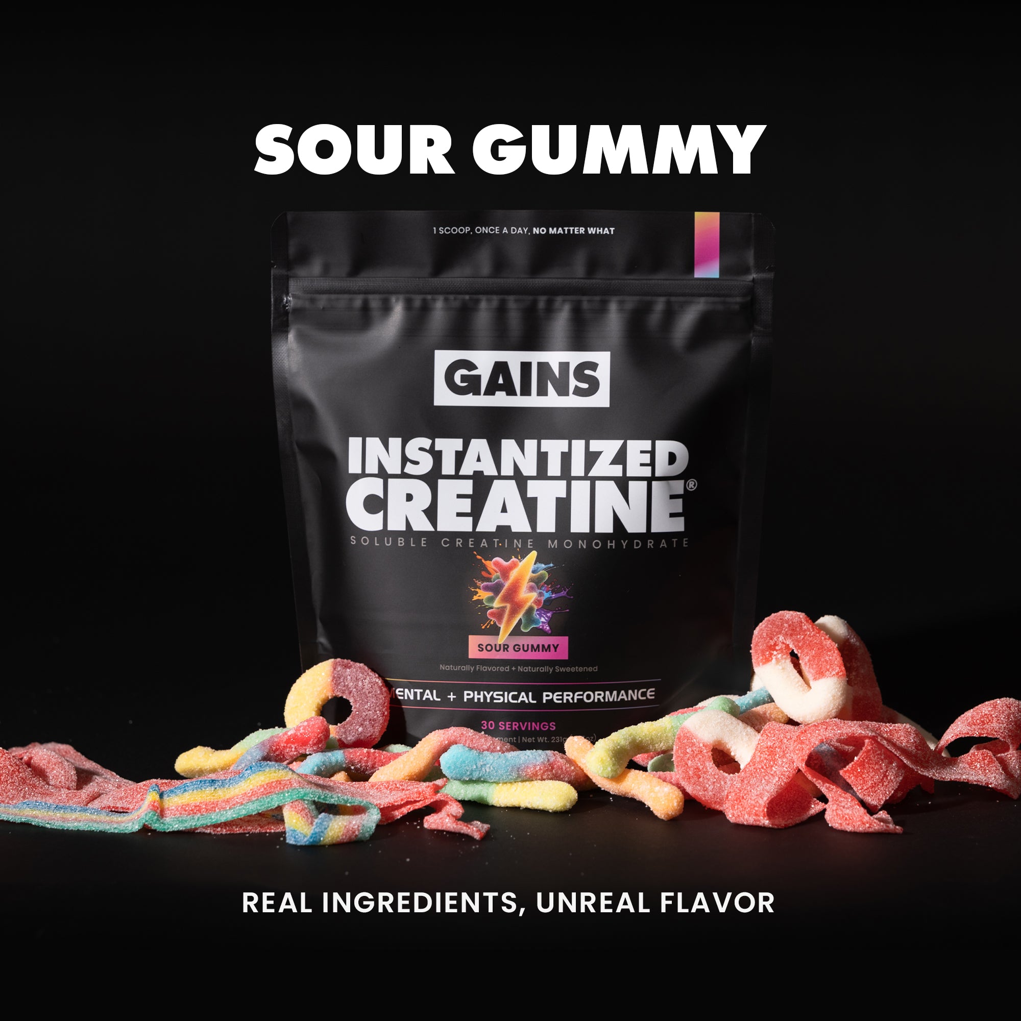 Instantized Creatine® - Sour Gummy – Gains in Bulk
