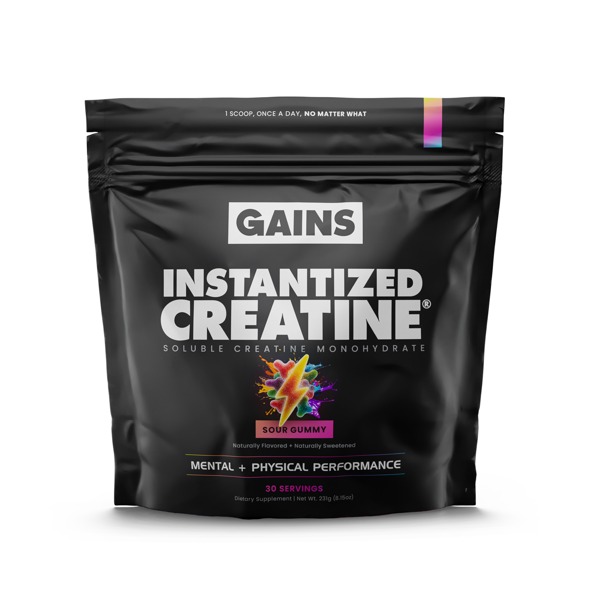 Image of Instantized Creatine® in Sour Gummy 30-serving bag 