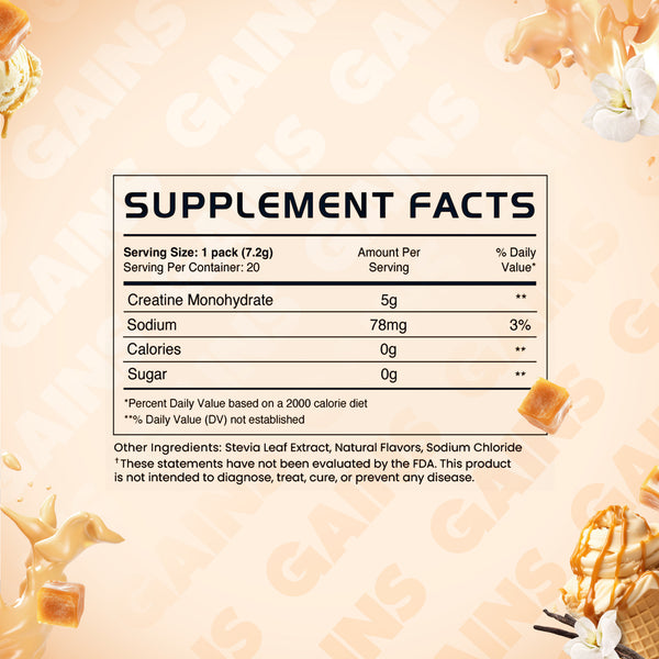 Caramel Vanilla Sticks (3x) + GAINS MUG