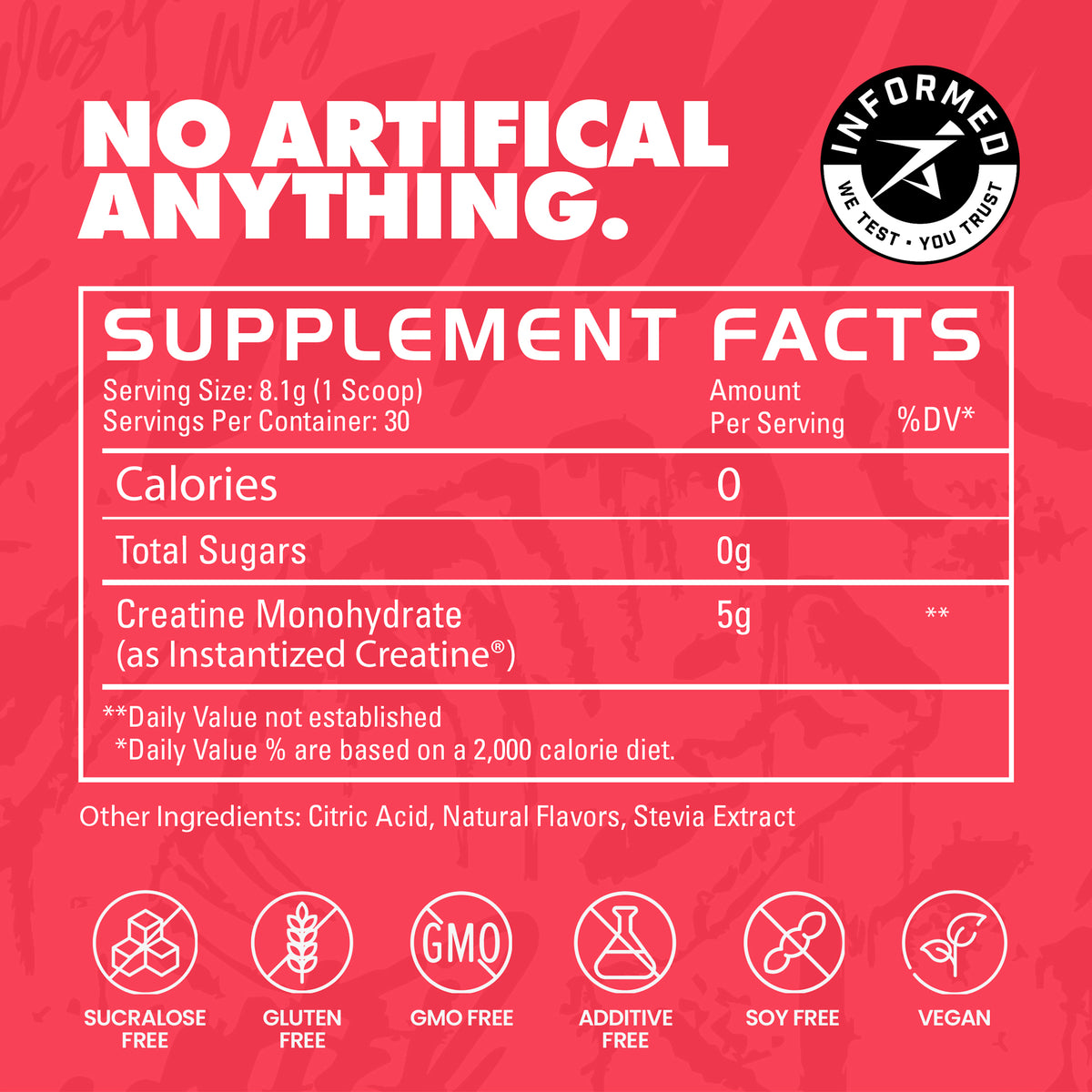 Instantized Creatine - Sour Raspberry