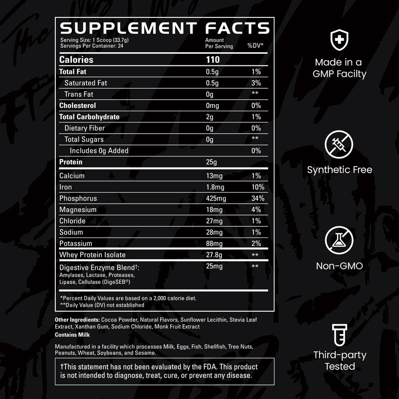 Whey Protein Isolate Bag supplement | Brownie