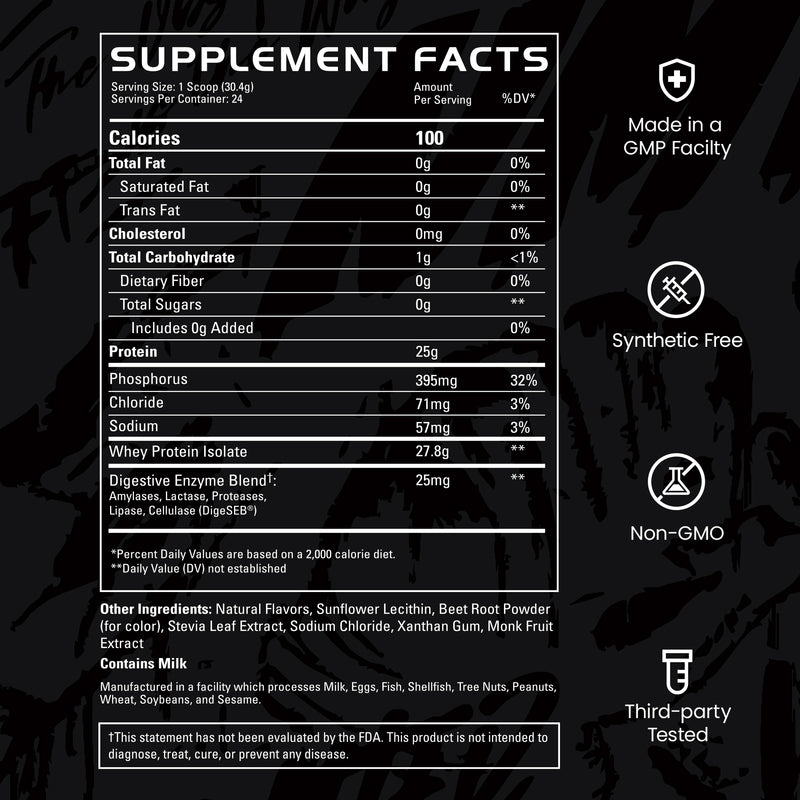 Whey Protein Isolate supplement | Strawberry Shortcake
