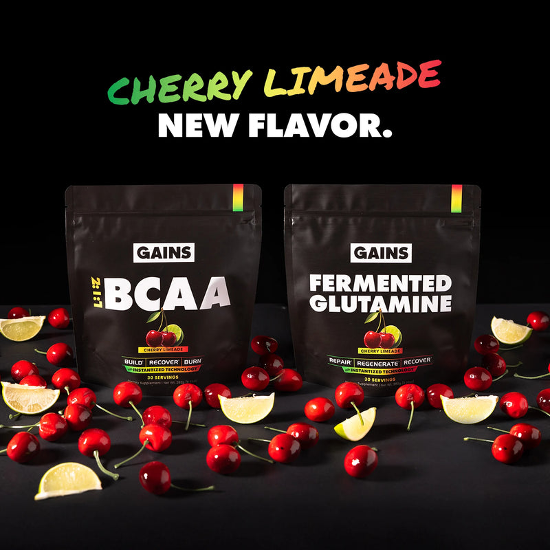 Cherry Limeade new flavor in BCAA and Fermented Glutamine 