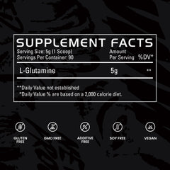 Glutamine Supplement Facts 90 | original 90