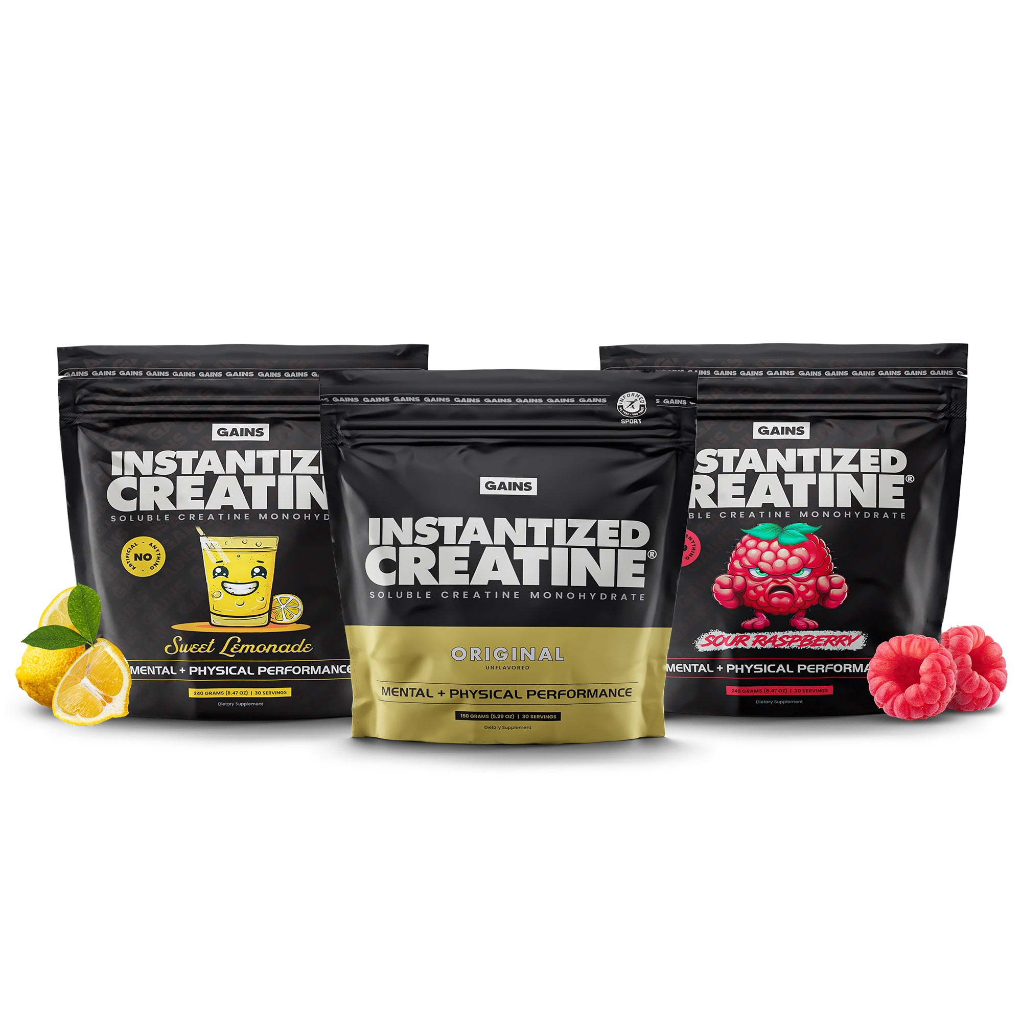 3 FLAVOR BUNDLE | Instantized Creatine – Gains in Bulk