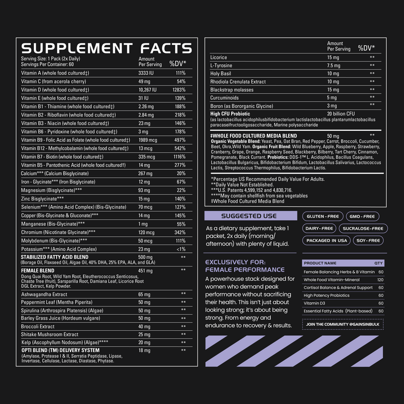 Female Performance Pack