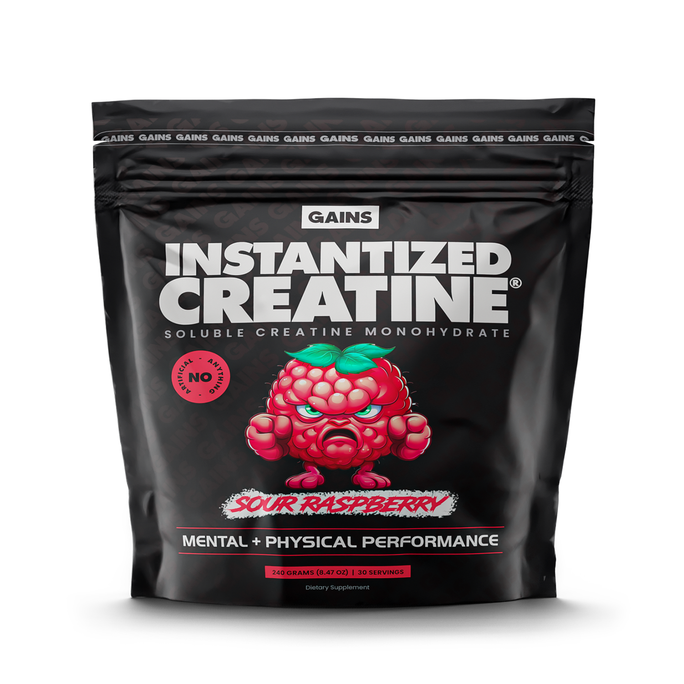 Instantized Creatine - Sour Raspberry – Gains in Bulk