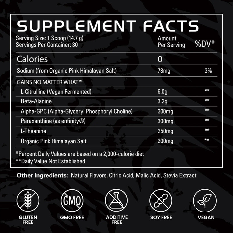 supplement facts | sour gummy
