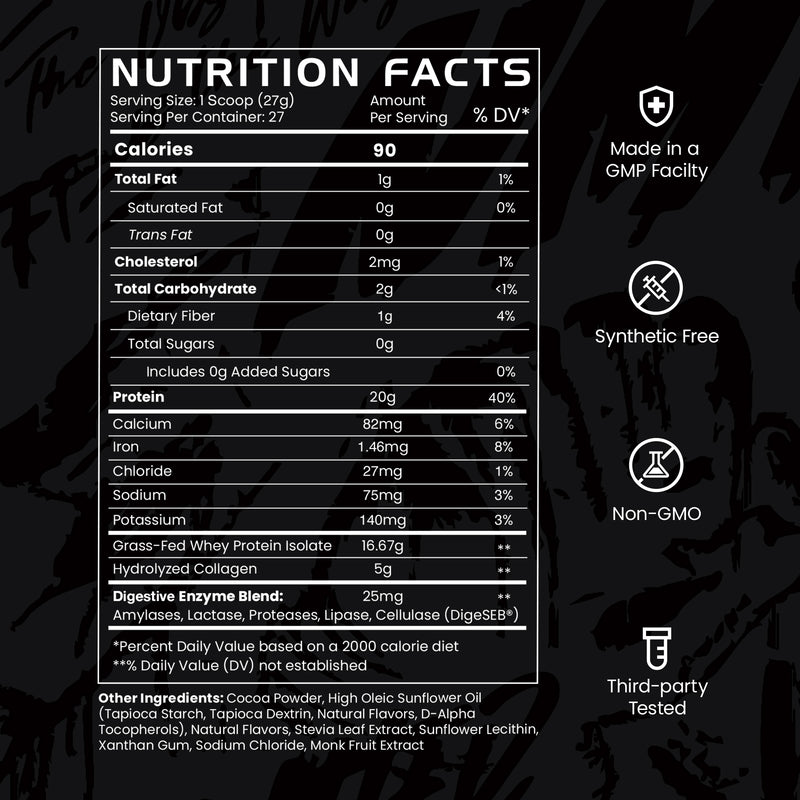 Lean Protein supplement facts | Brownie