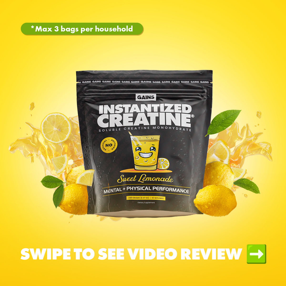 Instantized Creatine® - Sweet Lemonade