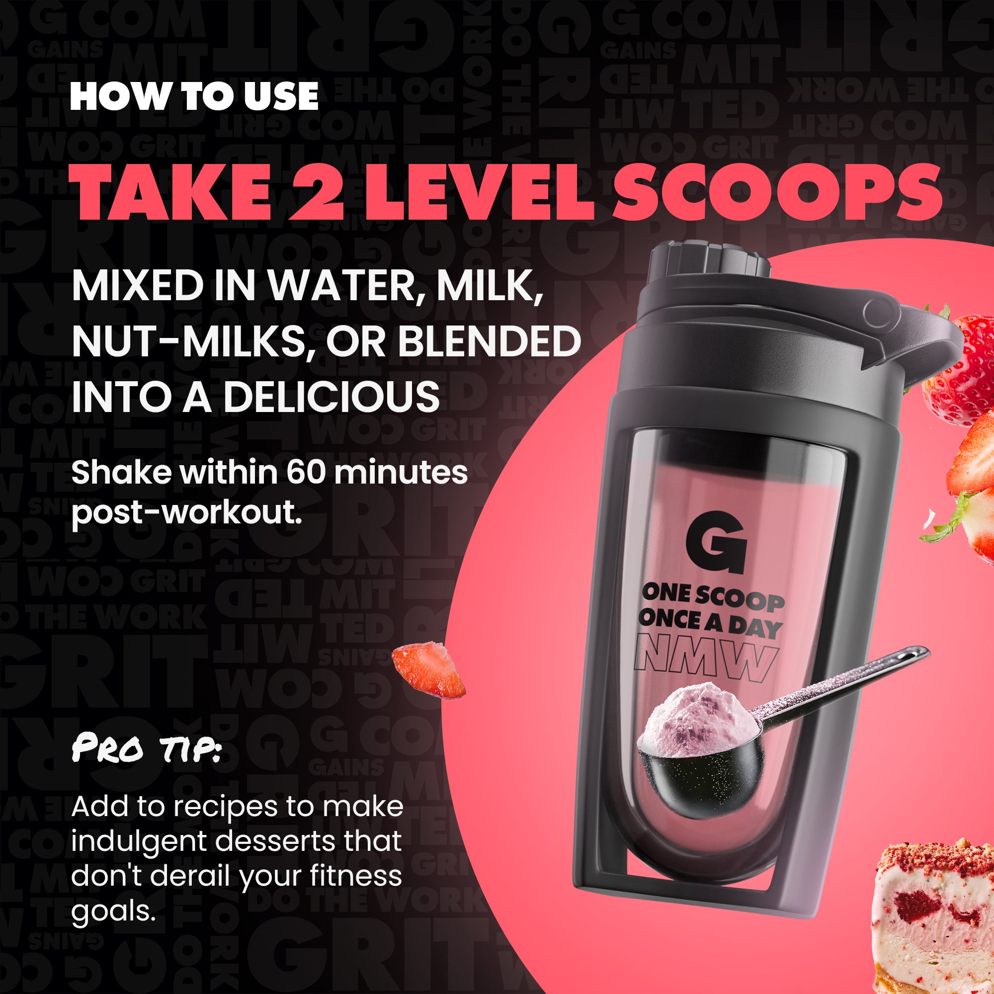 Lean Protein | Strawberry Shortcake – Gains in Bulk