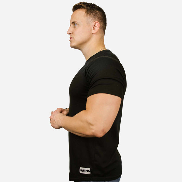 COMMITTED SHIRT | Premium Fitted Scoop Hem